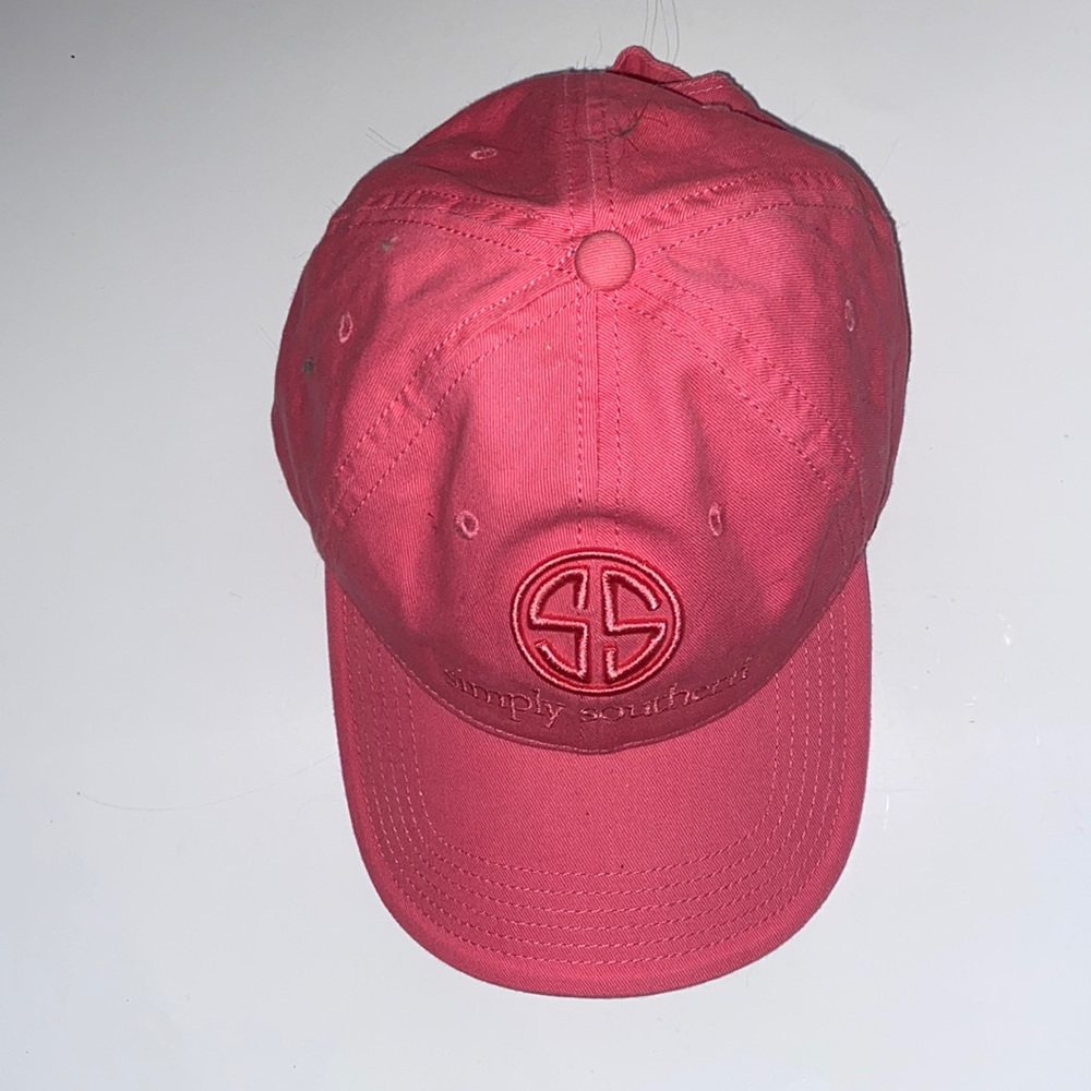 Simply Southern pink baseball cap Hundred percent cotton adjustable band